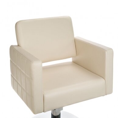 Frizieru krēsls PROFESSIONAL HAIRDRESSING CHAIR ERNESTO ANKARA CREAM 3