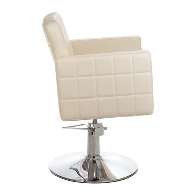 Frizieru krēsls PROFESSIONAL HAIRDRESSING CHAIR ERNESTO ANKARA CREAM 1