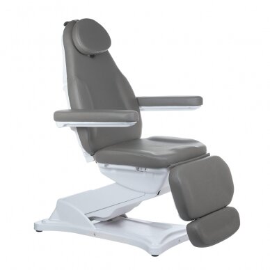 Kosmetoloģijas krēsls MODENA 2 MOTOR ELECTRIC CHAIR GREY