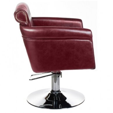 Hairdressing chair PROFESSIONAL BARBER CHAIR ALBERTO BERLIN CHERRY 1