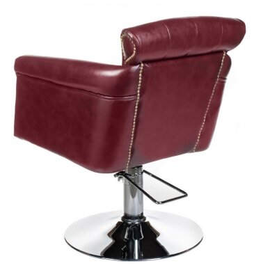 Frizieru krēsls PROFESSIONAL HAIRDRESSING CHAIR ALBERTO BERLIN CHERRY 2