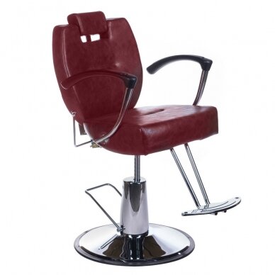 Barbierstuhl PROFESSIONAL BARBER CHAIR HEKTOR BRUSSEL CHERRY