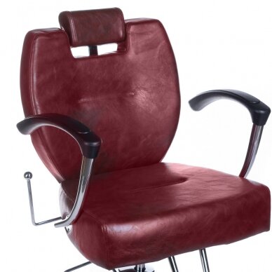 Парикмахерское кресло PROFESSIONAL BARBER CHAIR HEKTOR BRUSSEL CHERRY 3