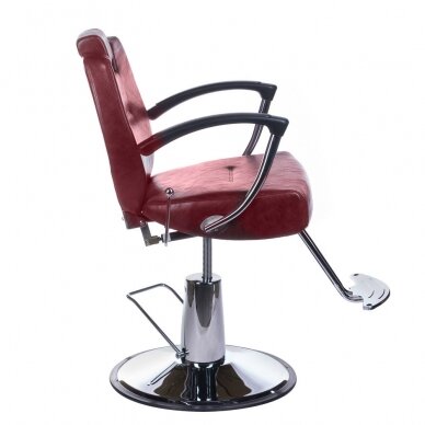 Krzesło barberski PROFESSIONAL BARBER CHAIR HEKTOR BRUSSEL CHERRY 2