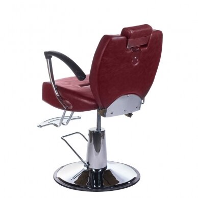 Krzesło barberski PROFESSIONAL BARBER CHAIR HEKTOR BRUSSEL CHERRY 7