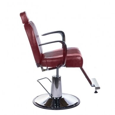 Hairdressing chair PROFESSIONAL BARBER CHAIR OLAF CHERRY 2