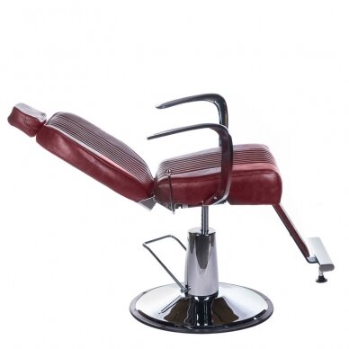 Hairdressing chair PROFESSIONAL BARBER CHAIR OLAF CHERRY 1