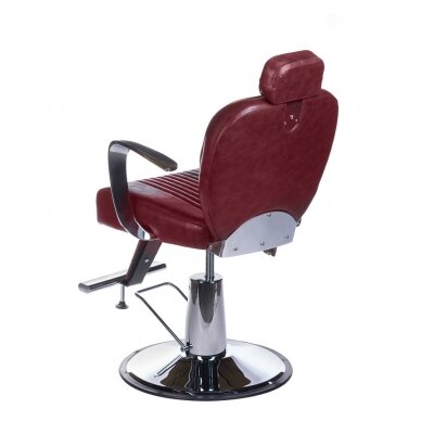 Kirpyklos kėdė PROFESSIONAL BARBER CHAIR OLAF CHERRY 5