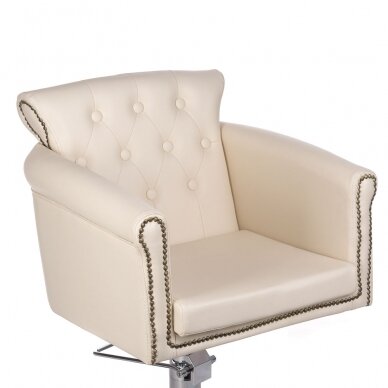 Kirpyklos kėdė PROFESSIONAL HAIRDRESSING CHAIR ALBERTO BERLIN CREAM 3