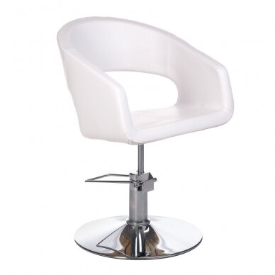 Kirpyklos kėdė PROFESSIONAL HAIRDRESSING CHAIR PAOLO WHITE