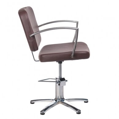 Hairdressing chair PROFESSIONAL HAIRDRESSING CHAIR DARIO BRUSSEL BROWN 1