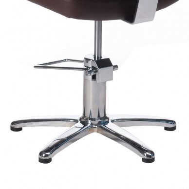 Frizieru krēsls PROFESSIONAL HAIRDRESSING CHAIR DARIO BRUSSEL BROWN 2