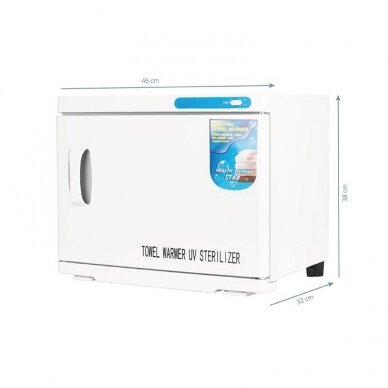 Towel warmer with UV steriliser 23L White 3