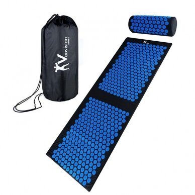 Acupressure massage mat 130x45cm + Acupressure massage pillow 39x14x10cm