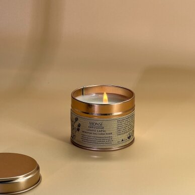 Aromatic soy wax candle blackberry + bay leaf 100ml 2