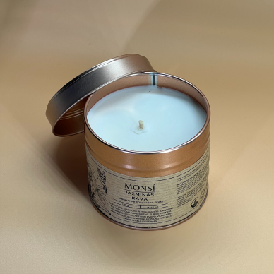 Aromatic soy wax candle jasmine + coffee 250ml 2