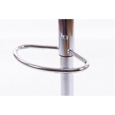 Bar stool ELEGANCE ECO LEATHER CHROME WHITE 2