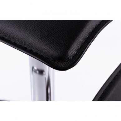 Барный стул WAVY ECO LEATHER CHROME BLACK 2