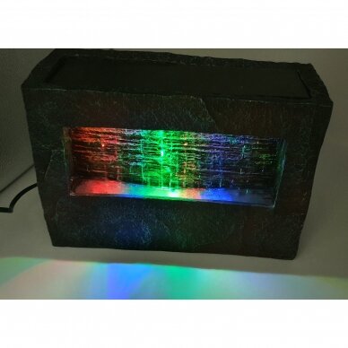 Purskkaev LED-valgustusega tuppa ROCK 19.5cm 2