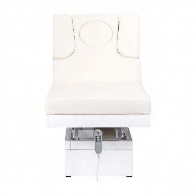 Electric massage table with lighting AZZURRO SPA SHINY WHITE 2