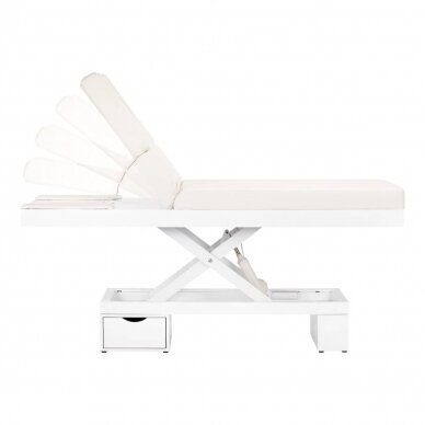 Electric massage table with lighting AZZURRO SPA SHINY WHITE 1