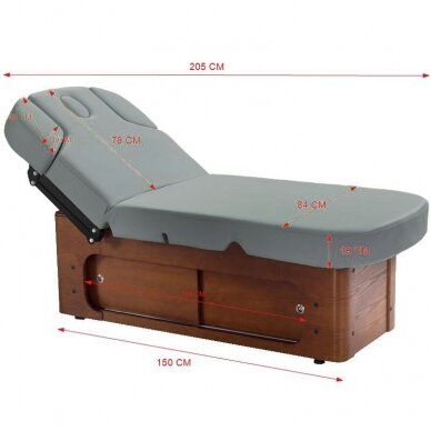 Electric massage table AZZURRO SPA WOOD 6