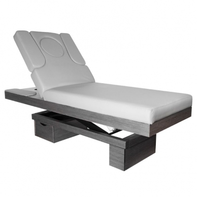 Elektrische Massageliege AZZURRO SPA WOOD GRAY 2 MOTOR HEATED