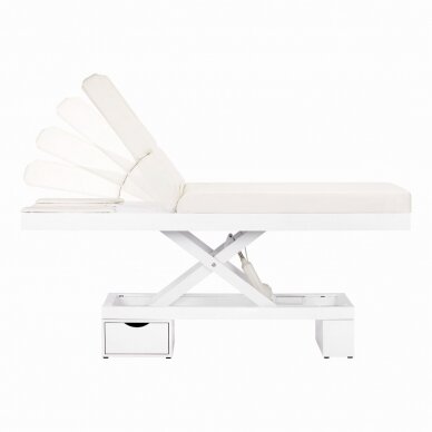 Electric massage table with lighting AZZURRO SPA WOOD WHITE 2 MOTOR HEATED 1