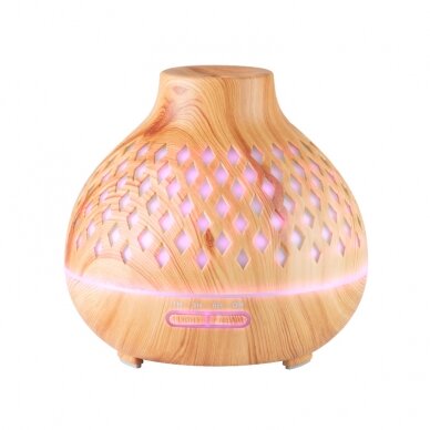 Eterinių aliejų garintuvas su nuotolinio valdymo pulteliu MYSTIC SPA LIGHT WOOD 1