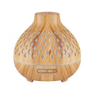 Eeterlike õlide aurusti puldiga MYSTIC SPA LIGHT WOOD