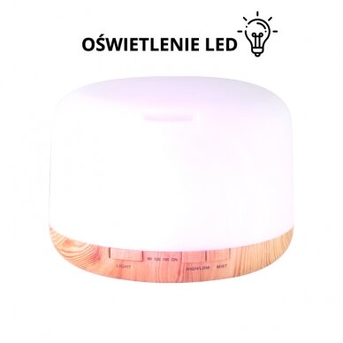 Waporyzator olejków eterycznych z pilotem SPA MIST LIGHT WOOD 500ml 2