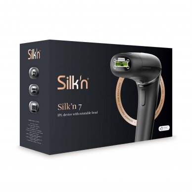 IPL hair removal device Silk'n 7 with rotatable head 600.000 (Black) 8