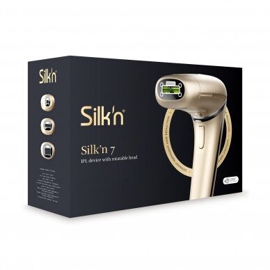 IPL hair removal device Silk'n 7 with rotatable head 600.000 (Gold) 9