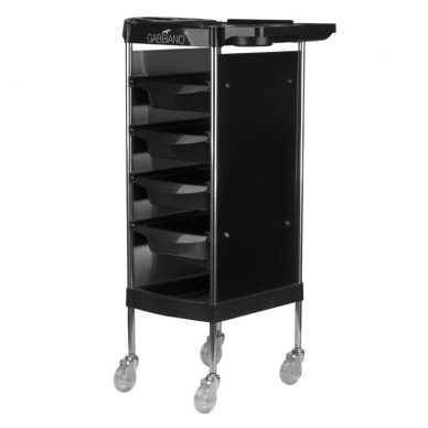 Hairdressing trolley GABBIANO HAIRDRESSER HELPER 2 BLACK