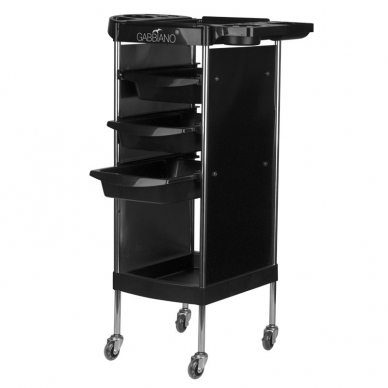 Hairdressing trolley GABBIANO HAIRDRESSER HELPER 5 BLACK