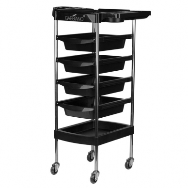 Hairdressing trolley GABBIANO HAIRDRESSER HELPER 7 BLACK