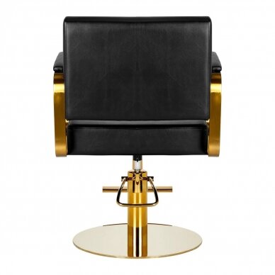 Hairdressing chair Gabbiano Genua Gold Black 3