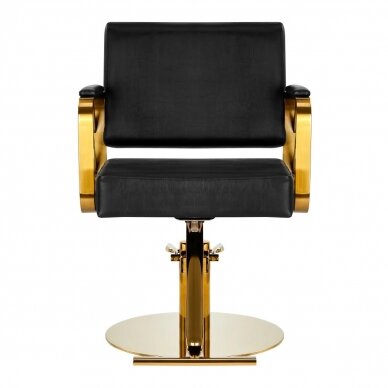 Hairdressing chair Gabbiano Genua Gold Black 2