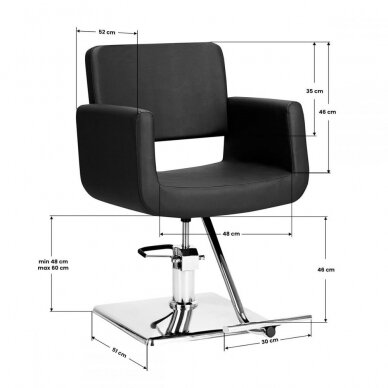 Juuksuritool GABBIANO HAIRDRESSING CHAIR HELSINKI BLACK 6