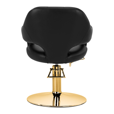 Hairdressing chair Gabbiano Parma Gold Black 2