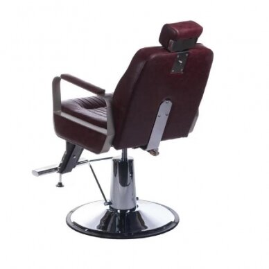 Frizieru krēsls PROFESSIONAL BARBER CHAIR HOMER BROWN 3