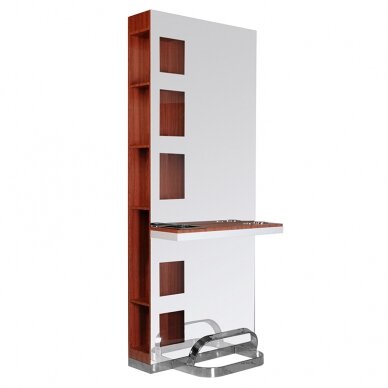 Hairdressing console with mirror Gabbiano B058 Cherry