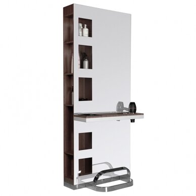 Hairdressing console with mirror Gabbiano B058 Nut 4