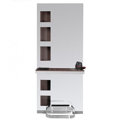 Hairdressing console with mirror Gabbiano B058 Nut 11