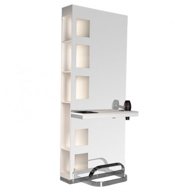 Hairdressing console with mirror Gabbiano B058 Pearl 1