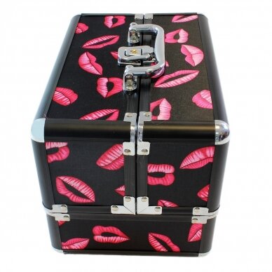 Cosmetic suitcase Elegant Style Black Purple 2