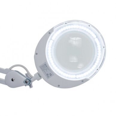 Kosmetyczna lampa LED z lupą ELEGANTE 60LED 5D 6W (mocowana do stołu) 4