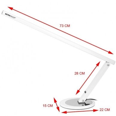 Desk lamp 20W ALUMINUM WHITE 2