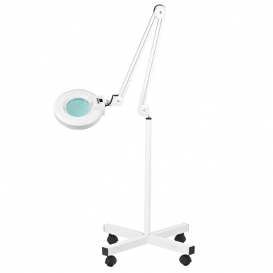 Cosmetology lamp with magnifier and stand S4 5D 22W WHITE