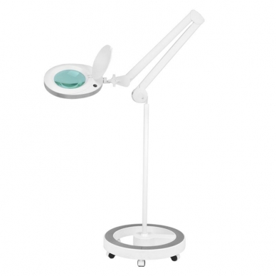 Cosmetology LED lamp with magnifier and stand ELEGANTE 60LED 5D 6W WHITE